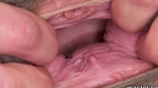 Kinky czech girl opens up her tight snatch to the extreme