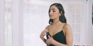 Emily lowering her face to Scarletts pussy