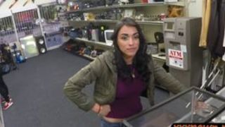 Big tits woman gets drilled by pawn man at the pawnshop