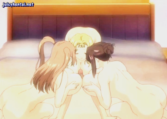 Wild hentai group fuck session