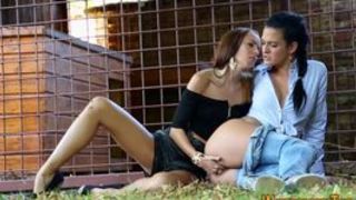 Fingering lesbos pee soak