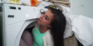 Tiny chick Kharlie Stone fucked a by a meaty dick