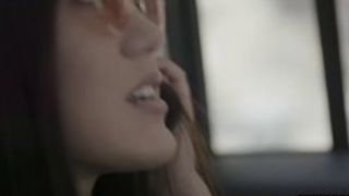 Asian stepdaughter teen having a little wet accident