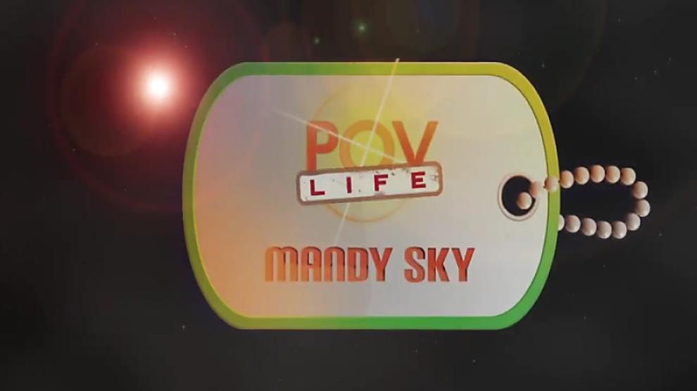 POVLife Sexy Small tits teen Mandy Sky POV blowjob hardcore sex - POV life