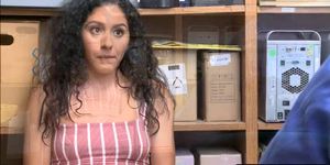 Officer enjoys fucking Liv Revampeds tight pussy in the office