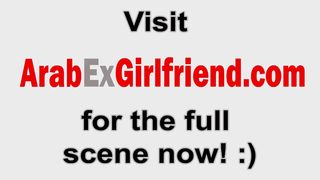 Arab girl fucked in both holes during webcam POV show