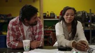 Gorgeous ebony Adrian Maya fucked by Tommy Gunn in the workshop