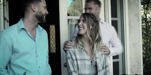Gorgeous Cadence Lux fucked by two giant cocks