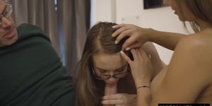 Teen finds a spy cam and confronts her foster parents