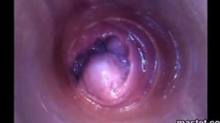 Hot czech girl gapes her narrow twat to the strange
