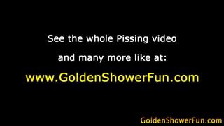 Urine whores get cum and pissed on
