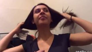 Gorgeous czech kitten is tempted in the shopping centre and plowed in pov