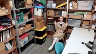 Redhead teen thief didnt want to cooperate and got fucked