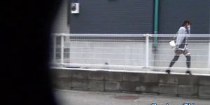 Teen peeing while watched