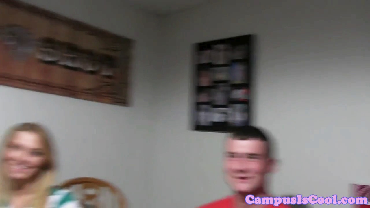 Real uni students film group fuck session
