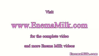 Milk colonique lover squirting milk