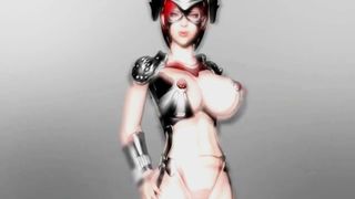 Anime sex slave in huge boobs gets nipples pinched