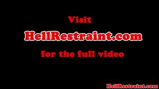Bounded tied up submissive dildo fucked