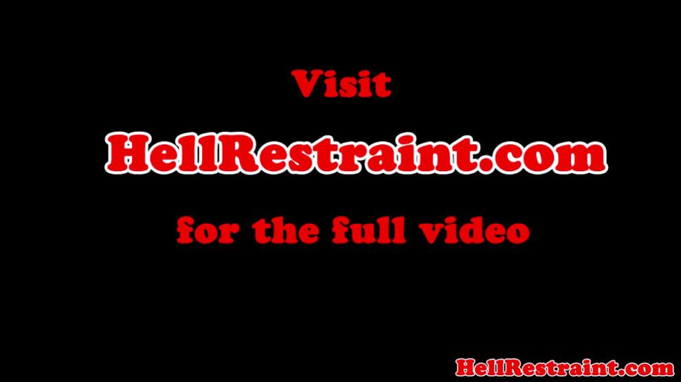 Bounded tied up submissive dildo fucked