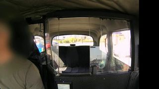 Busty nurse pussy fucked in cab