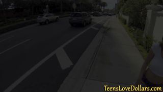 Real teen fucked outdoors