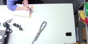 Delicious blonde bitches get busted shoplifting