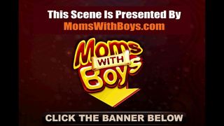MOMSWITHBOYS - Cougar Fucks After She Catches  Masturbating