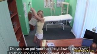 Doctor fucks horny tight pussy