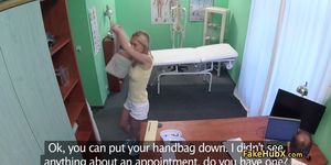 Doctor fucks horny tight pussy