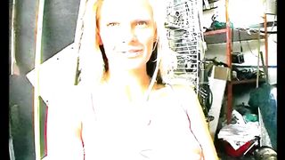 Blonde Lulu gets fucked hard by a machine