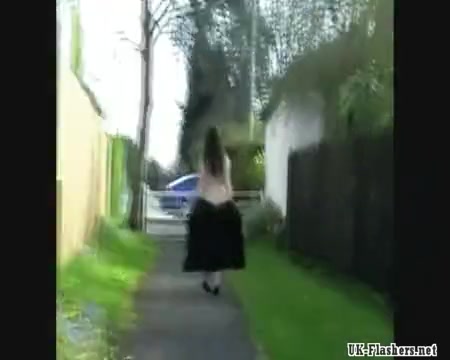 Girlfriends public flashing of amateur voyeur