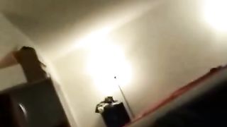 Hot Brunette Fucks while talks on the phone