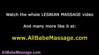 Lesbian masseuse uses toy