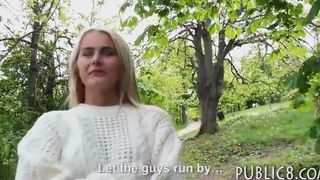 Beautiful Eurobabe gets railed for money