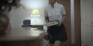 School counselor fucks a troubled latina schoolgirl
