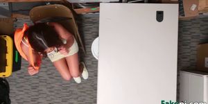 Cuvaceous teen got smacked by a thick dagger