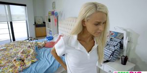 Tiny teen stepsister Emma Hix wanted to skip school