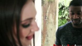 Teen gets ass rimmed and rides bbc