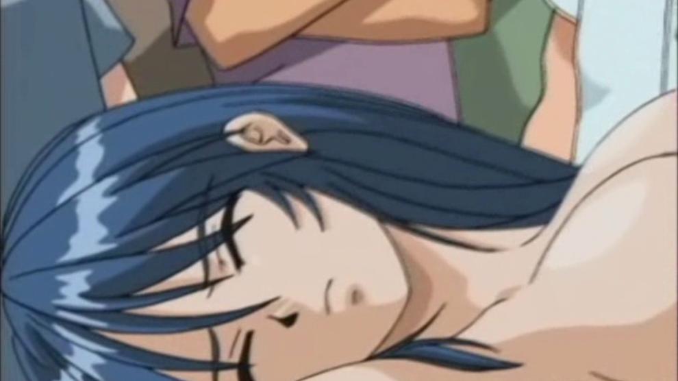 Busty hentai gangbanged in the classroom