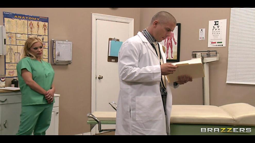 Brazzers - Big-tit nurse Shyla Stylez fucks her boss at work