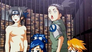 Caged Anime girls fucked in hardcore orgy