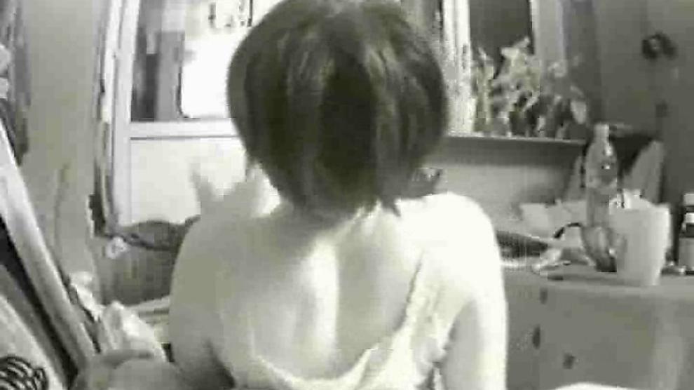 Watch my kinky girlfriend home alone masturbating. Hidden cam
