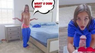 Jessa Blue Does Ballsack Inspection To Her BRO