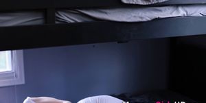 Lesbian mormon makes strapon to fuck teen