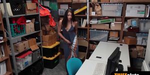 Tiny titted criminal anal fucked by corrupt LP officer