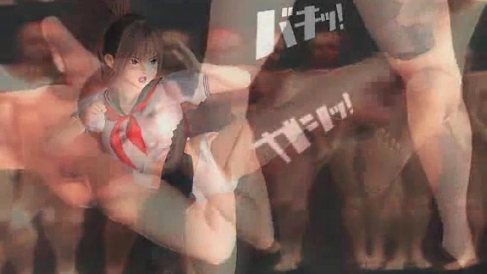Naked hentai teen girl fucked in hardcore orgy