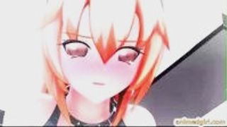 Two shemales 3D anime anal fucked