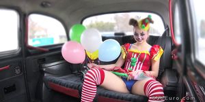 Cheated girlfriend bangs in fake taxi for revenge