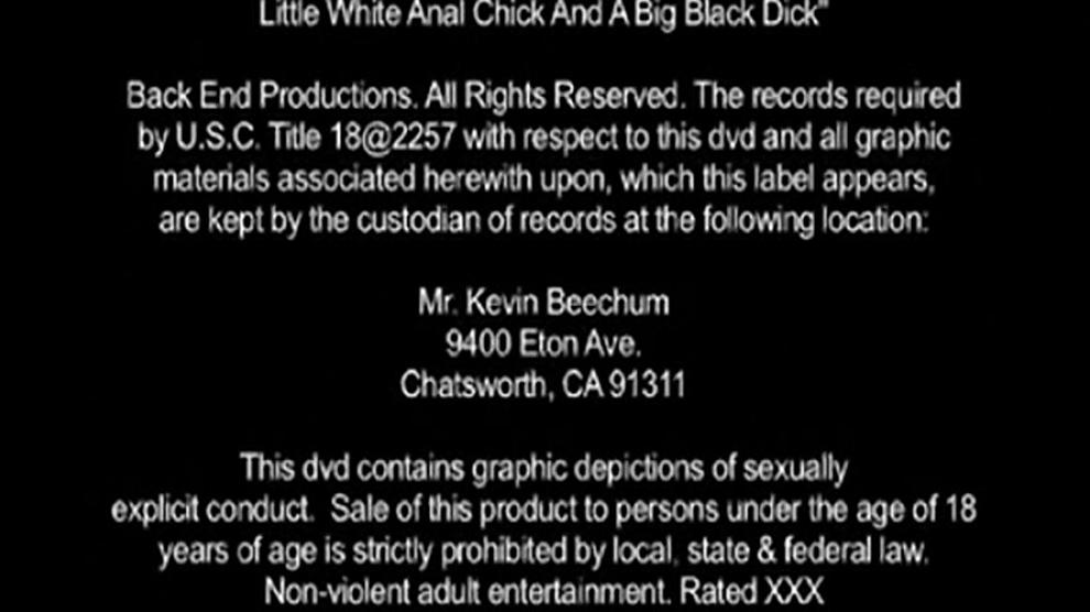 LITTLE WHITE ANAL CHICK AND A BIG BLACK DICK
