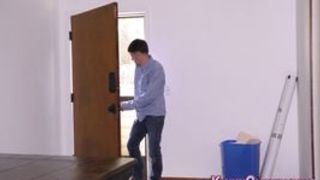 Babes face licked by cuck